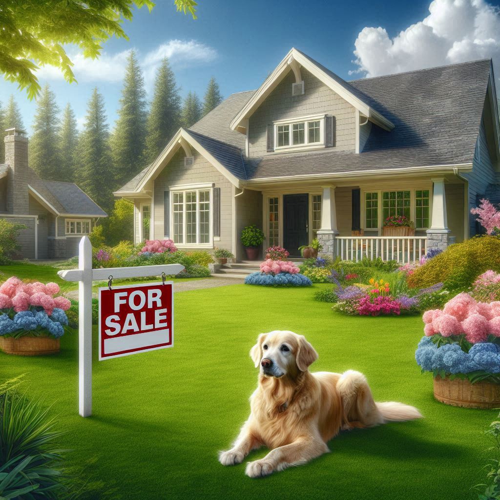 Home For Sale - With Dog 